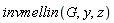 invmellin(G, y, z)