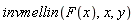 invmellin(F(x), x, y)