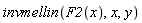 invmellin(F2(x), x, y)