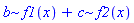 b*f1(x)+c*f2(x)