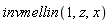 invmellin(1, z, x)