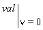 eval(val, nu = 0)