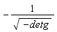 -1/sqrt(-detg)