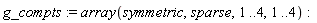 g_compts := array(symmetric, sparse, 1 .. 4, 1 .. 4)