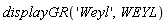 displayGR('Weyl', WEYL)