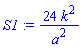 S1 := 24*k^2/a^2