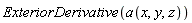 ExteriorDerivative(a(x, y, z))