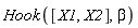 Hook([X1, X2], beta)
