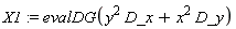 X1 := evalDG(y^2*D_x+x^2*D_y)