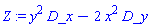 _DG([["vector", M, []], [[[1], y^2], [[2], -2*x^2]]])