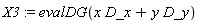 X3 := evalDG(x*D_x+y*D_y)