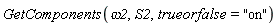 GetComponents(omega2, S2, trueorfalse = "on")