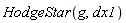 HodgeStar(g, dx1)