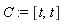 C := [t, t]