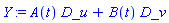 Y := A(t)*D_u+B(t)*D_v
