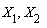 X[1], X[2]