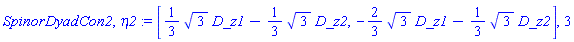 [_DG([["vector", Spin, []], [[[5], (1/3)*3^(1/2)], [[6], -(1/3)*3^(1/2)]]]), _DG([["vector", Spin, []], [[[5], -(2/3)*3^(1/2)], [[6], -(1/3)*3^(1/2)]]])], 3