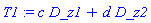 T1 := c*D_z1+d*D_z2