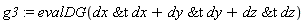 g3 := evalDG(`&t`(dx, dx)+`&t`(dy, dy)+`&t`(dz, dz))