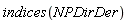 indices(NPDirDer)