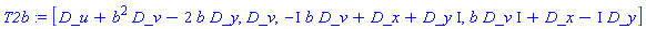 T2b := [D_u+b^2*D_v-2*b*D_y, D_v, -I*b*D_v+D_x+D_y*I, b*D_v*I+D_x-I*D_y]