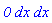 `0`*dx*dx