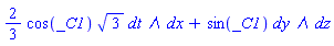 _DG([["form", M, 2], [[[1, 2], (2/3)*cos(_C1)*3^(1/2)], [[3, 4], sin(_C1)]]])
