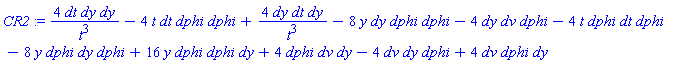 _DG([["tensor", M2, [["cov_bas", "cov_bas", "cov_bas"], []]], [[[1, 2, 2], 4/t^3], [[1, 3, 3], -4*t], [[2, 1, 2], 4/t^3], [[2, 3, 3], -8*y], [[2, 4, 3], -4], [[3, 1, 3], -4*t], [[3, 2, 3], -8*y], [[3, 3, 2], 16*y], [[3, 4, 2], 4], [[4, 2, 3], -4], [[4, 3, 2], 4]]])