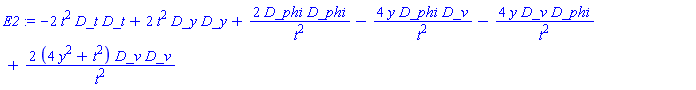 _DG([["tensor", M2, [["con_bas", "con_bas"], []]], [[[1, 1], -2*t^2], [[2, 2], 2*t^2], [[3, 3], 2/t^2], [[3, 4], -4*y/t^2], [[4, 3], -4*y/t^2], [[4, 4], 2*(4*y^2+t^2)/t^2]]])