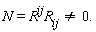 N = R^ij*R[ij] and R^ij*R[ij] <> 0.