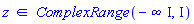 `in`(z, ComplexRange(-infinity*I, I))