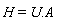 H = U.A