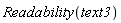 Readability(text3)