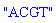 "ACGT"