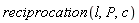 reciprocation(l, P, c)