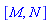 [M, N]