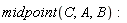 midpoint(C, A, B)
