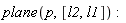 plane(p, [l2, l1])