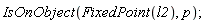 IsOnObject(FixedPoint(l2), p)