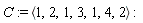 C := `<,>`(1, 2, 1, 3, 1, 4, 2)
