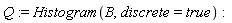 Q := Histogram(B, discrete = true)