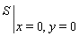 eval(S, [x = 0, y = 0])