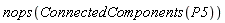 nops(ConnectedComponents(P5))
