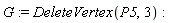 G := DeleteVertex(P5, 3)