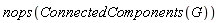 nops(ConnectedComponents(G))