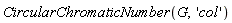 CircularChromaticNumber(G, 'col')