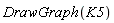 DrawGraph(K5)