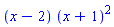 (x-2)*(x+1)^2