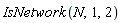 IsNetwork(N, 1, 2)