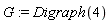 G := Digraph(4)
